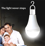 Multifunctional Rechargeable 12W Emergency LED Light Bulbs Bright Outdoor Hanging Lamp Lights for Power Outage Camping Garden