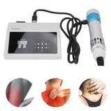 ED Shockwave Therapy Machine Extracorporeal Shock Wave Treatment Massager 100‑240V Blue and Silver Massage And Pain Reduction