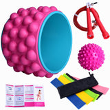 Ultimate Back Roller Set,Myofascial Release Trigger Point Yoga Wheel Foam Roller for relief Back Pain Deep Tissue Massage Sport