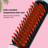 2 in 1 Wireless Curler &amp; Straightener 30s Fast Heat Hair Curling Irons Straightener Comb For Household Salon Hair Styling Tools