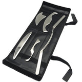 Professional 5 Pieces Stainless Steel Gua Sha Scraping Massage Tools Myofascial Release Kit for Soft Tissue Mobilization Therapy