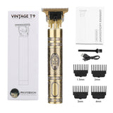 LCD Hair Clippers Professional Hair Cutting Machine Hair Beard Trimmer For Men Barber Electric Shaving T-Outliner Men