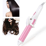 Potable 2 in 1 Professional Electric Steam Hair Straightener Hair Curler Curling Iron Wave Hair Iron Flat Iron Styling Tools