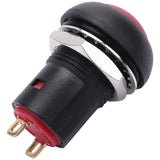 On-Off Latching Waterproof 12mm Push Button Switch SPST 2A IP67
