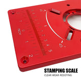 Carpinte Router Table Insert Plate Woodworking Benches Aluminium Wood Router Trimmer Models Engraving Milling Machine With Rings