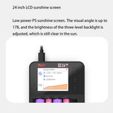 C4 EVO Smart Battery Charger with Type-C QC3.0 Output for AA AAA Li-Ion Battery with IPS Display Screen