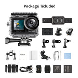 AKASO WiFi Action Camera Brave 7 LE 4K30FPS 20MP 4K Sport Camera Waterproof Cam Touch Screen Vlog Camera EIS 2.0 Remote Control