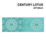 185*63cm Double Layer Non-Slip Fitness Mat Digital Portable Printing Protection Yoga Exercise Pad with Position Line Gymnastics