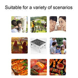 Barbecue Charcoal Grill Folding Portable Backyard Patio BBQ Shish Kebab Meat Cooker Tool for Outdoor Camping Hiking Picnic