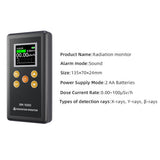 Nuclear Radiation Detector Personals Geiger Counter X-rays γ-rays β-rays Detecting Tool Household Hand-held Radioactive Tester
