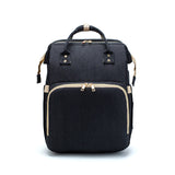 2 in 1 Multifunctional Baby Diaper Bag Backpack Portable Travel Backpack Baby Bed Nest Waterproof Nappy Stroller Bag for Outdoor
