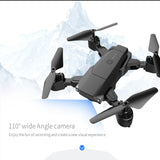 K2 New Folding Drone 4K With HD Camera Professional Aerial Photography 1080P Dual Camera Quadcopter FPV Aircraft Black Blue