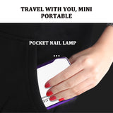 New Mini Foldable Nail Dryer UV LED Lamp Portable USB Curing All Gel Nail Polish 24W Nail Dryers 12 Lamp Beads