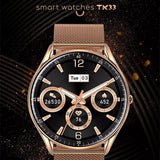 Smart Watch TK33 Men 1.28 Inch Heart Rate Monitoring Sport  Fitness Tracker  Women Smartwatch for IOS Android