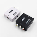 Av To HDMI-Compatible Converter Av2 Composite Av Cvbs 3Rca1080P Converter Adapter Video Upscaler High Definition