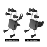 Bicycle Mobile Phone Mount 6 Claw Motorcycle Scooter Handlebar Phone Holder for 3.5 - 6 inches Smartphone Mount Bracket
