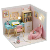 CUTEBEE DIY Doll House Wooden Doll Houses Miniature dollhouse Furniture Kit Toys for children Christmas Gift TD28
