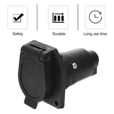 12V 7 Pin Round Trailer Plug 7 Way Socket Adapter Wiring Connector for American Trailer Connector Auto Parts