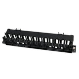 1U 12-Speed Server Cable Management Rack, 19Inch Network Rack Trunking Duct Panel, Network Cable Organizer