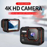 New Ultra Action Camera 4K With Remote Control Screen Waterproof Sport DV Helmet Outdoor Mini WiFi Video Mini Camera