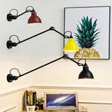 Modern Minimalist Retro Wall Lamp NordicTelescopic swing double section wall light Living Room Bedroom Bedside lighting fixtures