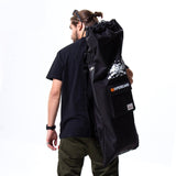 MACKAR POPULAR SIMPLE Skateboard Backpack Adjustable Straps Multi Pockets Nylon Waterproof Drawstring Skateboard Bag
