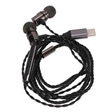 In-ear Monitor Earbuds 384kHz/32bit HiFi Stereo Type C Wired DAC Earphone with Mic for Musicians Audiophile Singers