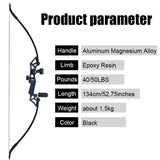 Archery 40-50LBS Metal Handle Bow Recurve Traditional Hunting Game Practise Tool Handed Archery jungle Bow Arrow Shooting Bow