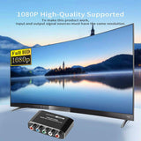 HDMI-compatible 4K 60Hz Video Audio Converter Adapter For DVD PSP Xbox PS2 to HDTV Monitor 5RCA RGB To HDMI-compatible