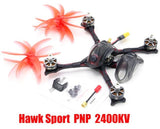 Emax Hawk Sport PNP BNF 5-inch FPV Racing Drone Kit 1700kv/2400kv Motor Mini Magnum Controller HDR Fpv Camera RC Plane