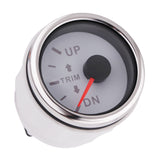 2'' 52mm Up to Dn Trim Gauge Outboard Engine Meter For Marine Boat 0-190ohm Fit Yacht Red Backlight 12V 24V Left Right Display