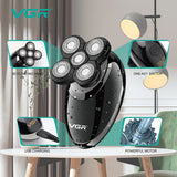 VGR 4in1 grooming electric shaver kit wet dry electric razor for men rechargeable USB beard shaving machine beard&amp;body trimmer