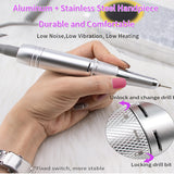 NEW Nail Drill Cordless 35000RPM Manicure Electric Machine Nail Drill Wireless Nail File Pedicure Rechargeable Drill Cordless