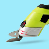Tailor Tools Cloth Cutting Scissors USB Battery Electric Cloth Cutter Electric Scissors Hand-held Cloth Cutter with 2 Blades