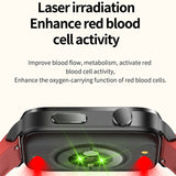Smart Watch Blood Glucose Sangao Laser Health Treatment Temperature Accurate Blood Oxygen 24H Heart Rate Monitoring Smartwatch