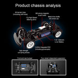 1/16 Electric Model 2.4G 4WD High Speed Car SG-1603PRO Full Scale Remote Control Car 50km Horizontal Running RC Drift Car