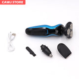 Hot 4D Upgrade 6D Electric Multi-Function Shaver USB Car Rechargeable Fully Washable Four-in-One Shaver Men&#39;s Shaving Artifact