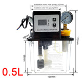 1pcs 0.5L 1L 2L Lubricant Pump Automatic Lubricating Oil Pump CNC Electromagnetic Lubrication Pump Lubricator