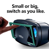 Original VR Virtual Reality 3D Glasses Box Stereo VR Google Cardboard Headset Helmet for IOS Android Smartphone,Bluetooth Rocker