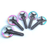 Mi.Xim Single Speed Bike Crankset with Chainring 130 BCD Bicycle Crank Parts Fixed Gear Bike Chainwheel Set