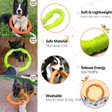 Dog Toy Flying Disc Dog Tug Toys Pet Molar Chew Toy Interactive for Water Floating Fetch Retrieving Training Medium Large Dogs