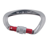 25KN Screwgate Locking Carabiner Rock Tree Climbing Caving Clip Hammock Hook for Exploring Rappelling Rescue Engineering