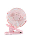 720° Portable Clip LED Light USB Mini Fan Rechargeable 1200mAh Office Cooler Car Desktop Home Office Super Mute Small Air Fans