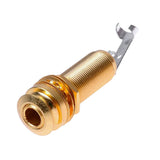 Mono End Pin Endpin Jack 6.35mm Nut Tail Socket Plug for Guitar Pickup Parts