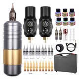 Professional Tattoo Machine Wireless Tattoo Power Supply Tattoo Rotary Pen with CartridgesTattoo Machine Tattoo Kit for Tattoo