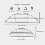 304 Stainless Steel Outdoor Camping Barbecue Grill Plate Rack Portable Furnace Bracket Gridiron Family Party Garden Cooking Tool