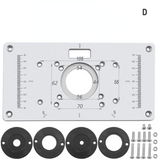Multifunctional Aluminium Router Table Insert Plate Woodworking Benches Wood Router Trimmer Models Engraving Machine