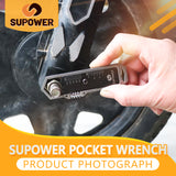 Supower Pocket Wrench Adjustable Tool  Portable Car Metal Adjustable Universal Spanner For Bicycle Motorcycle Car Repairing Tool