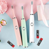 Automatic Sonic Electric Toothbrush Replaceable Ipx7 Waterproof Toothbrush Rechargeable Soft Fur Toothbrush For Adults