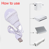 Portable Lantern Camp Lights 1.2m USB Bulb 5W/7W Power Outdoor Camping Multi Tool 5V LED for Tent Camping Gear Hiking USB Lamp